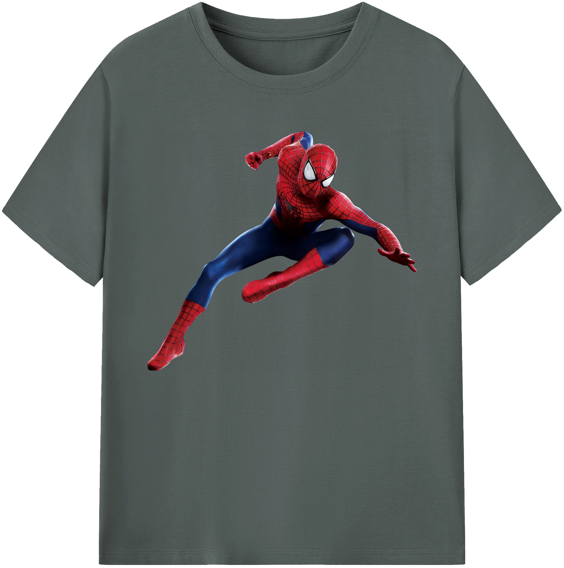 （画像用） Spider Man スパイダーマン 綿100％ メンズ半袖Tシャツ｜肌触りやわらか＆通気性